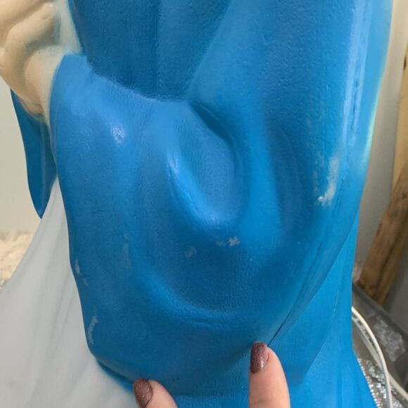 Empire Vintage Lighted Blow Mold Christmas Nativity Virgin Mary - Picture 11 of 17